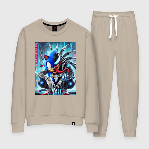 Женский костюм Sonic-Venom - ai art fantasy / Миндальный – фото 1