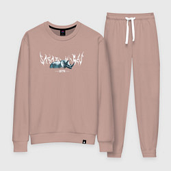 Костюм хлопковый женский Rhino vibe, цвет: пыльно-розовый