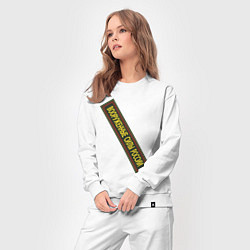 Костюм хлопковый женский Вооружённые силы - шеврон, цвет: белый — фото 2