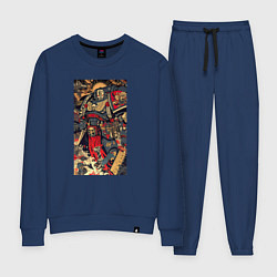 Костюм хлопковый женский Вархаммер 40000 арт, цвет: тёмно-синий