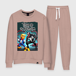 Женский костюм Веном против Дональда Трампа - нейроарт