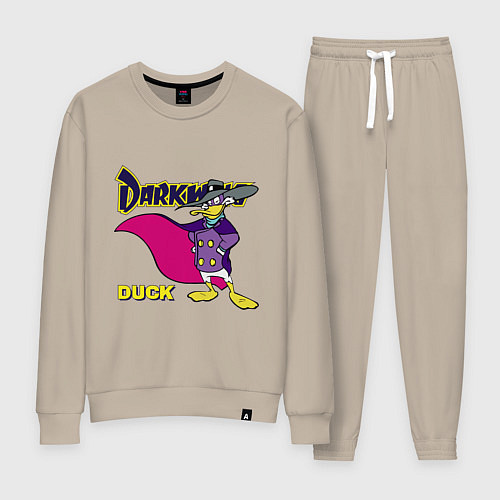 Женский костюм Чёрный плащ - Кряк Лапчатый / Миндальный – фото 1