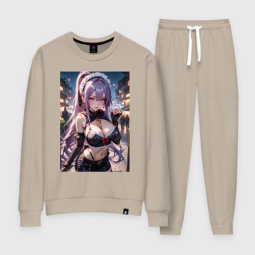 Женский костюм Горничная-куноити / Миндальный – фото 1