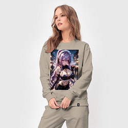 Костюм хлопковый женский Горничная-куноити, цвет: миндальный — фото 2