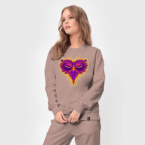 Женский костюм Violet owl / Пыльно-розовый – фото 3