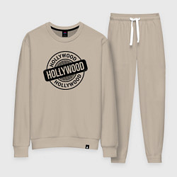 Костюм хлопковый женский Hollywood vibe, цвет: миндальный