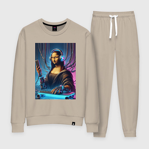 Женский костюм Mona Lisa cyberpunk - fantasy / Миндальный – фото 1