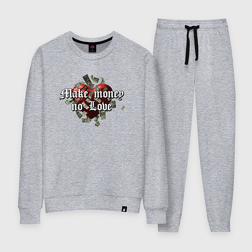 Женский костюм Make money no love / Меланж – фото 1