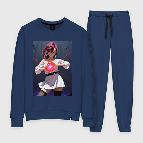 Женский костюм Дандадан: Момо фаербол / Тёмно-синий – фото 1