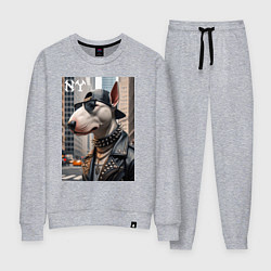 Женский костюм Чувак бультерьер житель Нью-Йорка