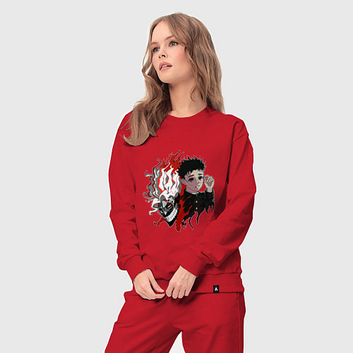 Женский костюм Дандадан: Окарун / Красный – фото 3