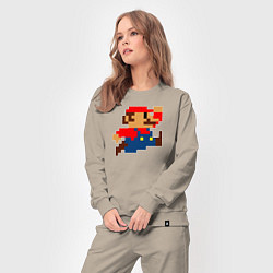 Костюм хлопковый женский Mario 8 bit, цвет: миндальный — фото 2