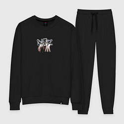 Костюм хлопковый женский Njz new, цвет: черный