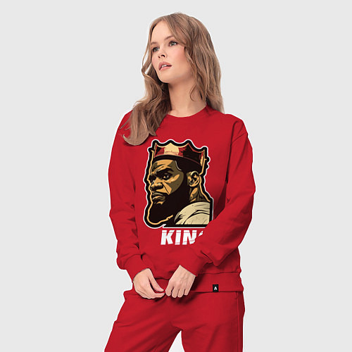 Женский костюм Король Леброн Джеймс / Красный – фото 3