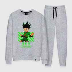 Костюм хлопковый женский Хантер хантер Гон, цвет: меланж