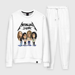 Костюм хлопковый женский Metallica juniors - cartoon, цвет: белый