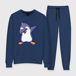 Костюм хлопковый женский Dab penguin, цвет: тёмно-синий