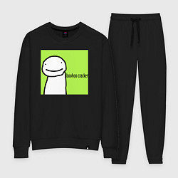 Костюм хлопковый женский Dream boohoo cracker Minecraft, цвет: черный