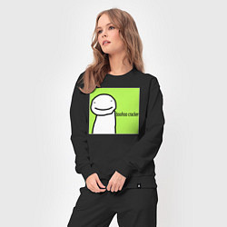 Костюм хлопковый женский Dream boohoo cracker Minecraft, цвет: черный — фото 2