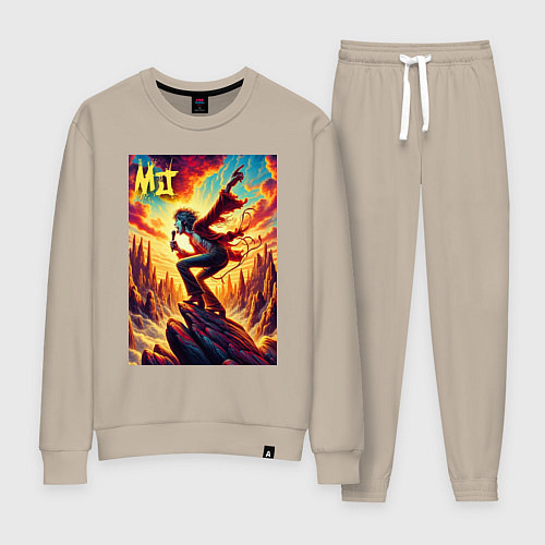 Женский костюм Mick Jagger -mountain fantasy / Миндальный – фото 1