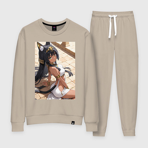 Женский костюм Сфинкс в древнем Египте / Миндальный – фото 1