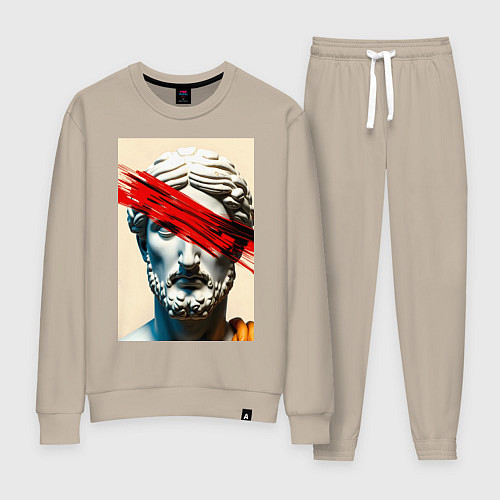 Женский костюм Штрих на античной статуе / Миндальный – фото 1