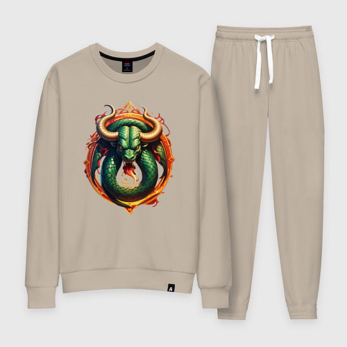 Женский костюм Телец в тени змеи / Миндальный – фото 1