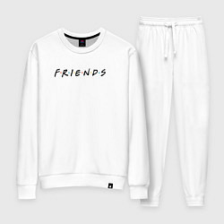 Костюм хлопковый женский Friends, цвет: белый