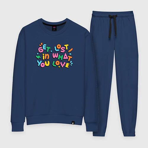 Женский костюм Потеряйся в том что любишь / Тёмно-синий – фото 1