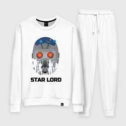 Костюм хлопковый женский Star lord, цвет: белый