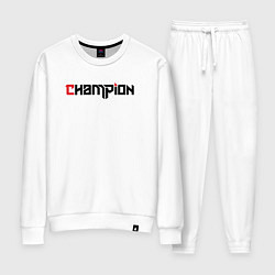 Костюм хлопковый женский Champion, цвет: белый