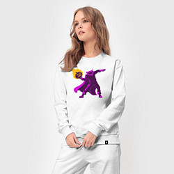 Костюм хлопковый женский Halloween fire, цвет: белый — фото 2