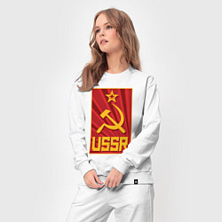 Костюм хлопковый женский USSR style, цвет: белый — фото 2
