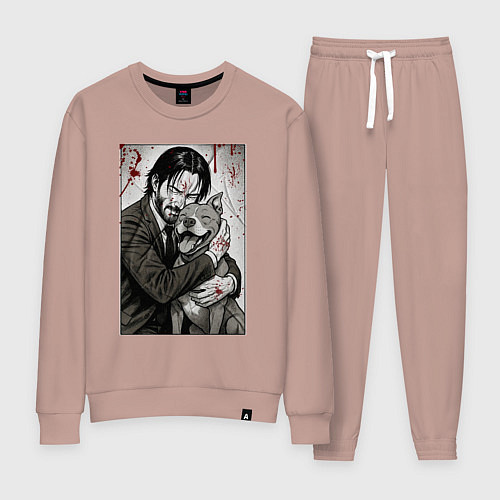 Женский костюм Джон Уик постер / Пыльно-розовый – фото 1