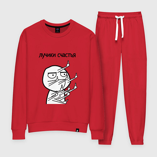 Женский костюм Лучики счастья fuck / Красный – фото 1