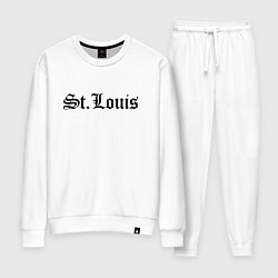 Костюм хлопковый женский St Louis Missouri - USA, цвет: белый