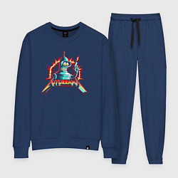 Костюм хлопковый женский Bender with pistol - Futurama, цвет: тёмно-синий