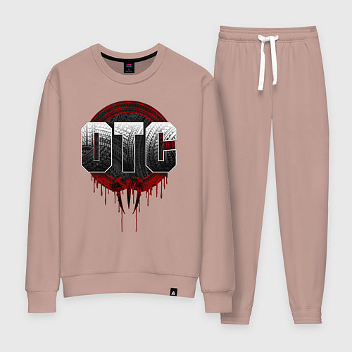 Женский костюм Roman Reigns otc wwe logo / Пыльно-розовый – фото 1