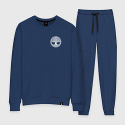 Костюм хлопковый женский Мистическое древо миров иггдрасиль, цвет: тёмно-синий