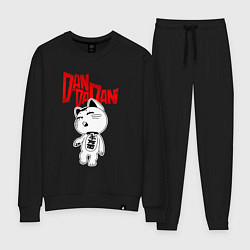 Костюм хлопковый женский Дандадан - манеки неко, цвет: черный