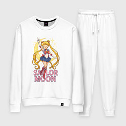 Костюм хлопковый женский Sailor Moon, цвет: белый
