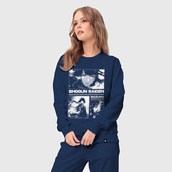 Костюм хлопковый женский Сёгун райден - геншин, цвет: тёмно-синий — фото 2