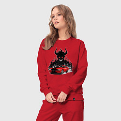 Костюм хлопковый женский Dodge - Demon SRT, цвет: красный — фото 2