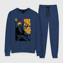 Костюм хлопковый женский Блич Ичиго Куросаки кун, цвет: тёмно-синий