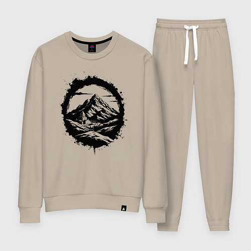 Женский костюм Гора и храм в круге / Миндальный – фото 1