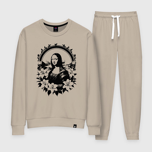 Женский костюм Мона Лиза и лилии / Миндальный – фото 1