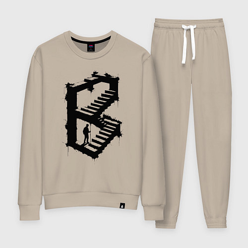 Женский костюм Лестница иллюзий / Миндальный – фото 1