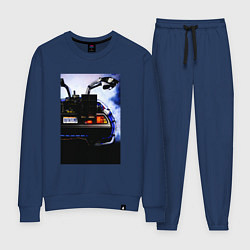 Костюм хлопковый женский Out a time, цвет: тёмно-синий