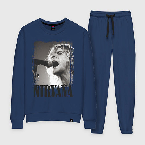 Женский костюм Кобейн поет / Тёмно-синий – фото 1
