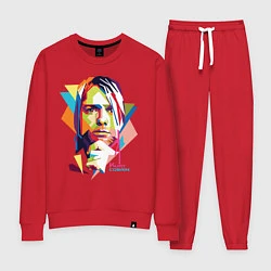 Костюм хлопковый женский Kurt Cobain: Colors, цвет: красный